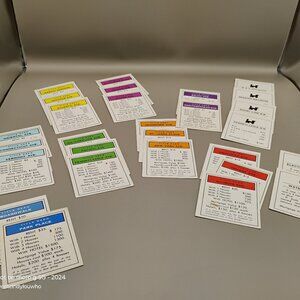 lot of 28 vintage Monopoly deed property cards no game complete set circa 1990s